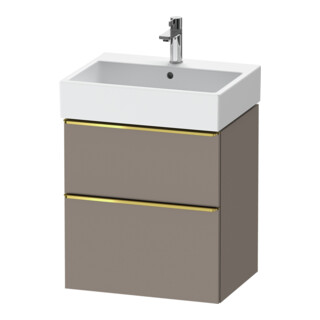 Duravit Meuble sous lavabo D-Neo 58,4x44,2 cm, gris poli/Bas m, 1 tiroir, 1 porte