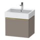 Duravit Meuble sous-lavabo D-Neo 58,4x44,2 cm, gris poli/Bas m, 1 tiroir, suspendu-1