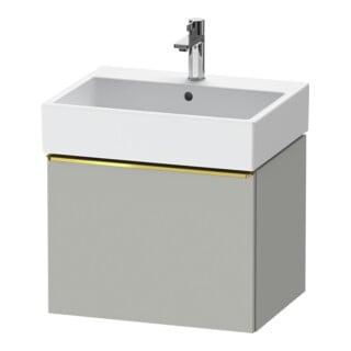 Duravit Meuble sous-lavabo D-Neo 58,4x44,2 cm, gris poli/mat, 1 tiroir, suspendu