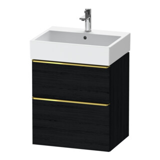 Duravit Meuble sous-lavabo D-Neo 58,4x44,2 cm, gris poli/œuf s, 1 porte, 1 tiroir