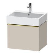 Duravit Meuble sous-lavabo D-Neo 58,4x44,2 cm, gris poli/Taupe m, 1 tiroir, suspendu