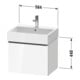 Duravit Meuble sous-lavabo D-Neo 58,4x44,2 cm, gris poli/Taupe m, 1 tiroir, suspendu-4