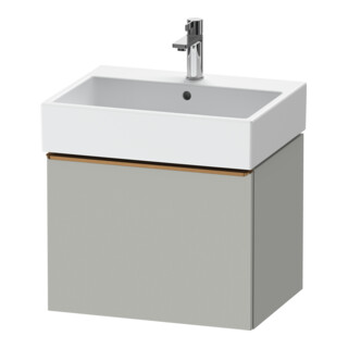 Duravit Meuble sous lavabo D-Neo 58,4x44,2 cm, marron/gris, 1 tiroir, suspendu