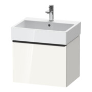 Duravit Meuble sous-lavabo D-Neo 58,4x44,2 cm, noir/blanc hgl, 1 tiroir, suspendu-1