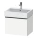Duravit Meuble sous-lavabo D-Neo 58,4x44,2 cm, noir/blanc mat, 1 tiroir, suspendu-1