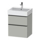 Duravit Meuble sous-lavabo D-Neo 58,4x44,2 cm, noir/gris, 1 tiroir, 1 coulissant-1
