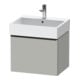 Duravit Meuble sous-lavabo D-Neo 58,4x44,2 cm, noir/gris mat, 1 tiroir, suspendu-1