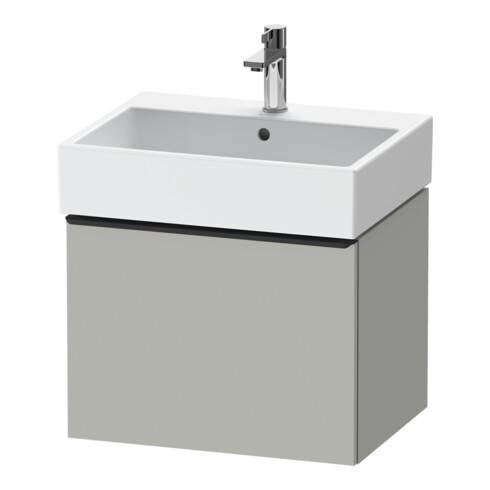 Duravit Meuble sous-lavabo D-Neo 58,4x44,2 cm, noir/gris mat, 1 tiroir, suspendu