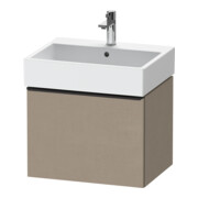 Duravit Meuble sous lavabo D-Neo 58,4x44,2 cm, noir/lin, 1 tiroir, suspendu-1
