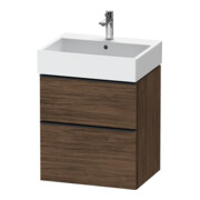 Duravit Meuble sous lavabo D-Neo 58,4x44,2 cm, noir/noisette, 1 porte, 1 tiroir-1