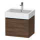 Duravit Meuble sous-lavabo D-Neo 58,4x44,2 cm, noir/noisette, 1 tiroir, suspendu-1