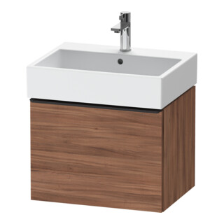 Duravit Meuble sous-lavabo D-Neo 58,4x44,2 cm, noir/noisette naturel, 1 tiroir, suspendu