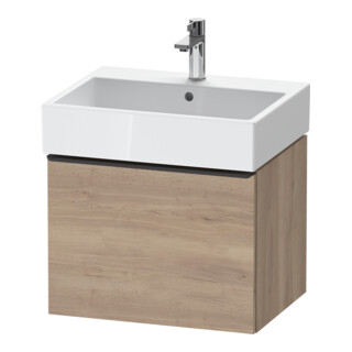Duravit Meuble sous lavabo D-Neo 58,4x44,2 cm, noir/œuf marbré, 1 tiroir, suspendu