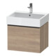 Duravit Meuble sous lavabo D-Neo 58,4x44,2 cm, noir/œuf marbré, 1 tiroir, suspendu-1