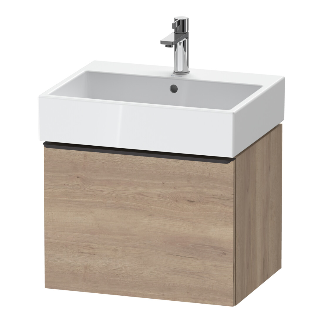 Duravit Meuble sous lavabo D-Neo 58,4x44,2 cm, noir/œuf marbré, 1 tiroir, suspendu