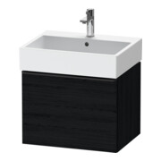 Duravit Meuble sous-lavabo D-Neo 58,4x44,2 cm, noir/œuf noir, 1 tiroir, suspendu-1