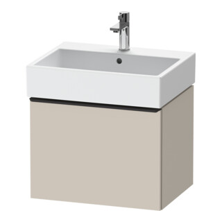 Duravit Meuble sous-lavabo D-Neo 58,4x44,2 cm, noir/taupe, 1 tiroir, suspendu