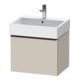 Duravit Meuble sous-lavabo D-Neo 58,4x44,2 cm, noir/taupe, 1 tiroir, suspendu-1