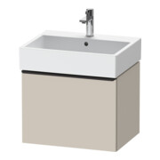 Duravit Meuble sous-lavabo D-Neo 58,4x44,2 cm, noir/taupe, 1 tiroir, suspendu