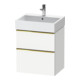 Duravit Meuble sous-lavabo D-Neo 58,4x44,2cm, blanc brillant, 1 porte, 1 tiroir-1
