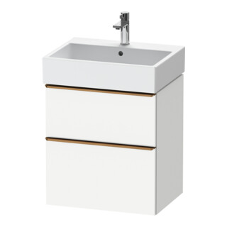 Duravit Meuble sous-lavabo D-Neo 58,4x44,2cm, blanc brillant, 1 porte, 1 tiroir