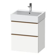Duravit Meuble sous-lavabo D-Neo 58,4x44,2cm, blanc brillant, 1 porte, 1 tiroir
