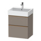 Duravit Meuble sous-lavabo D-Neo 58,4x44,2cm, blanc brillant, 1 tiroir, 1 porte-1