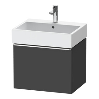 Duravit Meuble sous lavabo D-Neo 58,4x44,2cm, chr/Grap ma, 1 tiroir, suspendu