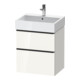 Duravit Meuble sous lavabo D-Neo 58,4x44,2cm, noir/blanc, 1 tiroir, 1 coulissant-1