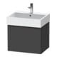 Duravit Meuble sous-lavabo D-Neo 58,4x44,2cm, noir/Grap ma, 1 tiroir, suspendu-1
