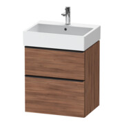 Duravit Meuble sous lavabo D-Neo 58,4x44,2cm, noir/noisette N, 1 porte, 1 tiroir