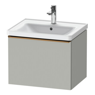 Duravit Meuble sous-lavabo D-Neo 58,4x45,2x44 cm, 1 porte, bois, blanc/gris mat