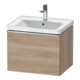 Duravit Meuble sous lavabo D-Neo 58,4x45,2x44 cm, 1 porte, wd, chr/chêne marbré-1