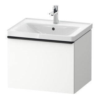 Duravit Meuble sous-lavabo D-Neo 58,4x45,2x44 cm, 1 porte, wd, noir/blanc ma