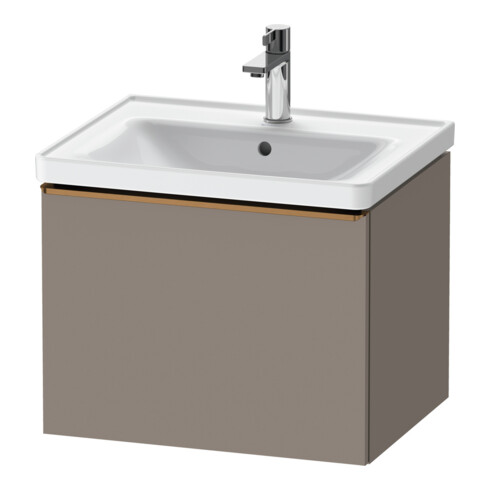 Duravit Meuble sous lavabo D-Neo 58,4x45,2x44 cm, 1 tiroir, blanc, basalt mat