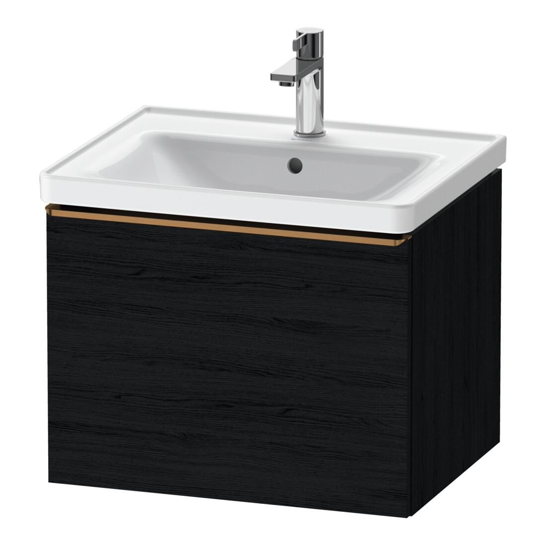 Duravit Meuble sous lavabo D-Neo 58,4x45,2x44 cm, 1 tiroir, chêne noir