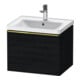Duravit Meuble sous lavabo D-Neo 58,4x45,2x44 cm, 1 tiroir, chêne noir pol.-1