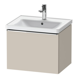 Duravit Meuble sous lavabo D-Neo 58,4x45,2x44 cm, 1 tiroir, suspendu, chr/taupe