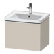 Duravit Meuble sous lavabo D-Neo 58,4x45,2x44 cm, 1 tiroir, suspendu, chr/taupe-1