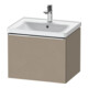 Duravit Meuble sous-lavabo D-Neo 58,4x45,2x44 cm, 1 tiroir, suspendu, chrome/Lin-1