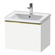 Duravit Meuble sous-lavabo D-Neo 58,4x45,2x44 cm, 1 tiroir, wd, doré poli/blanc mat-1