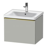 Duravit Meuble sous-lavabo D-Neo 58,4x45,2x44 cm, 1 tiroir, wd, doré poli/gris mat