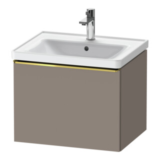 Duravit Meuble sous-lavabo D-Neo 58,4x45,2x44 cm, 1 tiroir, wd, g pol/Basalt ma