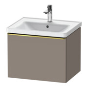 Duravit Meuble sous-lavabo D-Neo 58,4x45,2x44 cm, 1 tiroir, wd, g pol/Basalt ma