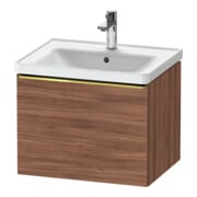 Duravit Meuble sous lavabo D-Neo 58,4x45,2x44 cm, 1 tiroir, wd, g pol/Noyer Nat
