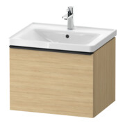 Duravit Meuble sous-lavabo D-Neo 58,4x45,2x44 cm, 1 tiroir, wd, noir/Oeuf Nat
