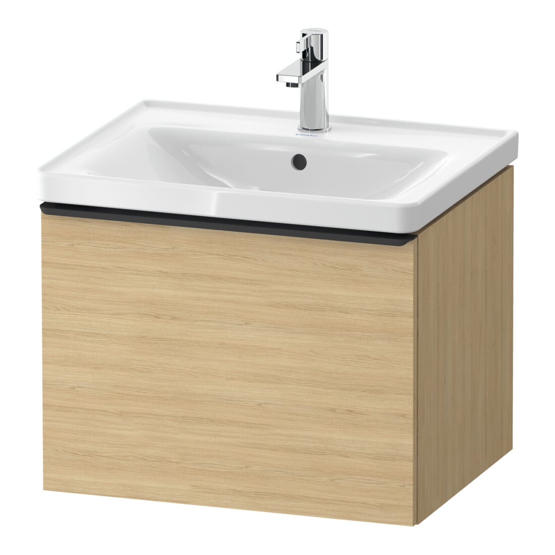 Duravit Meuble sous-lavabo D-Neo 58,4x45,2x44 cm, 1 tiroir, wd, noir/Oeuf Nat