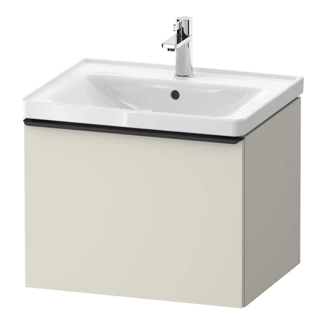 Duravit Meuble sous-lavabo D-Neo 58,4x45,2x44 cm, 1 tiroir, wd, noir/taupe ma