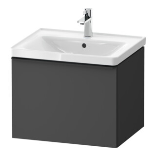 Duravit Meuble sous-lavabo D-Neo 58,4x45,2x44cm, 1 porte, wd, noir/Grap ma