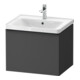 Duravit Meuble sous-lavabo D-Neo 58,4x45,2x44cm, 1 porte, wd, noir/Grap ma-1